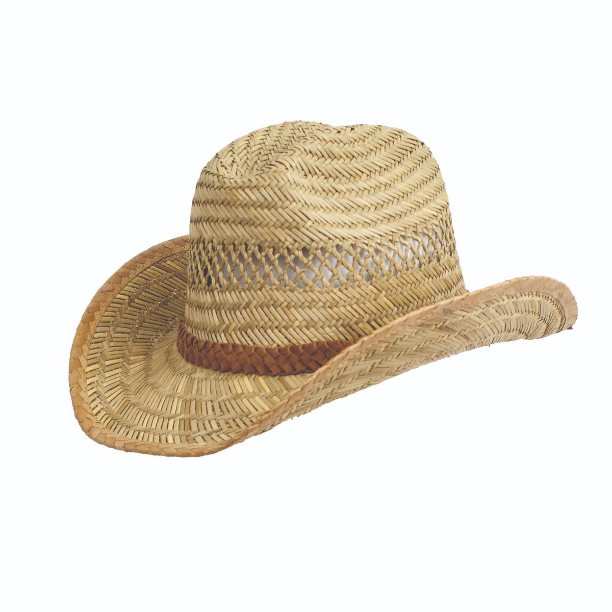 Sun Protection Hat Rush Western Assted - Brown