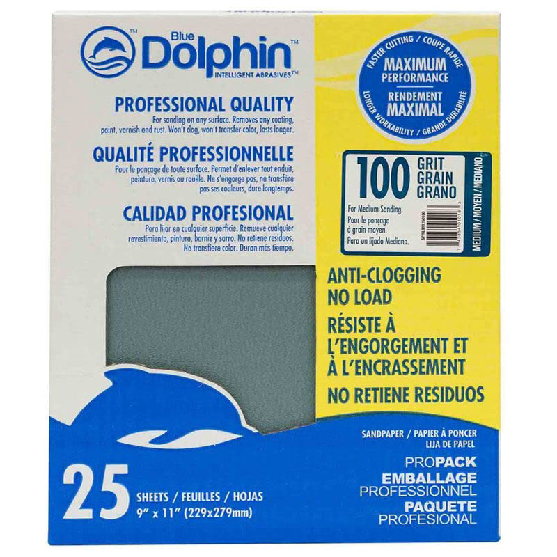 Blue Dolphin Anti Clogging 9X11 Sheets 25Pk-Blue