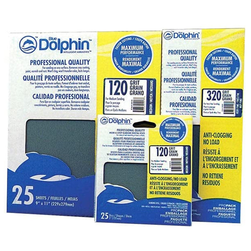 Blue Dolphin Anti Clogging 4-3/16X11 Sheets 25Pk-Blue & Gray