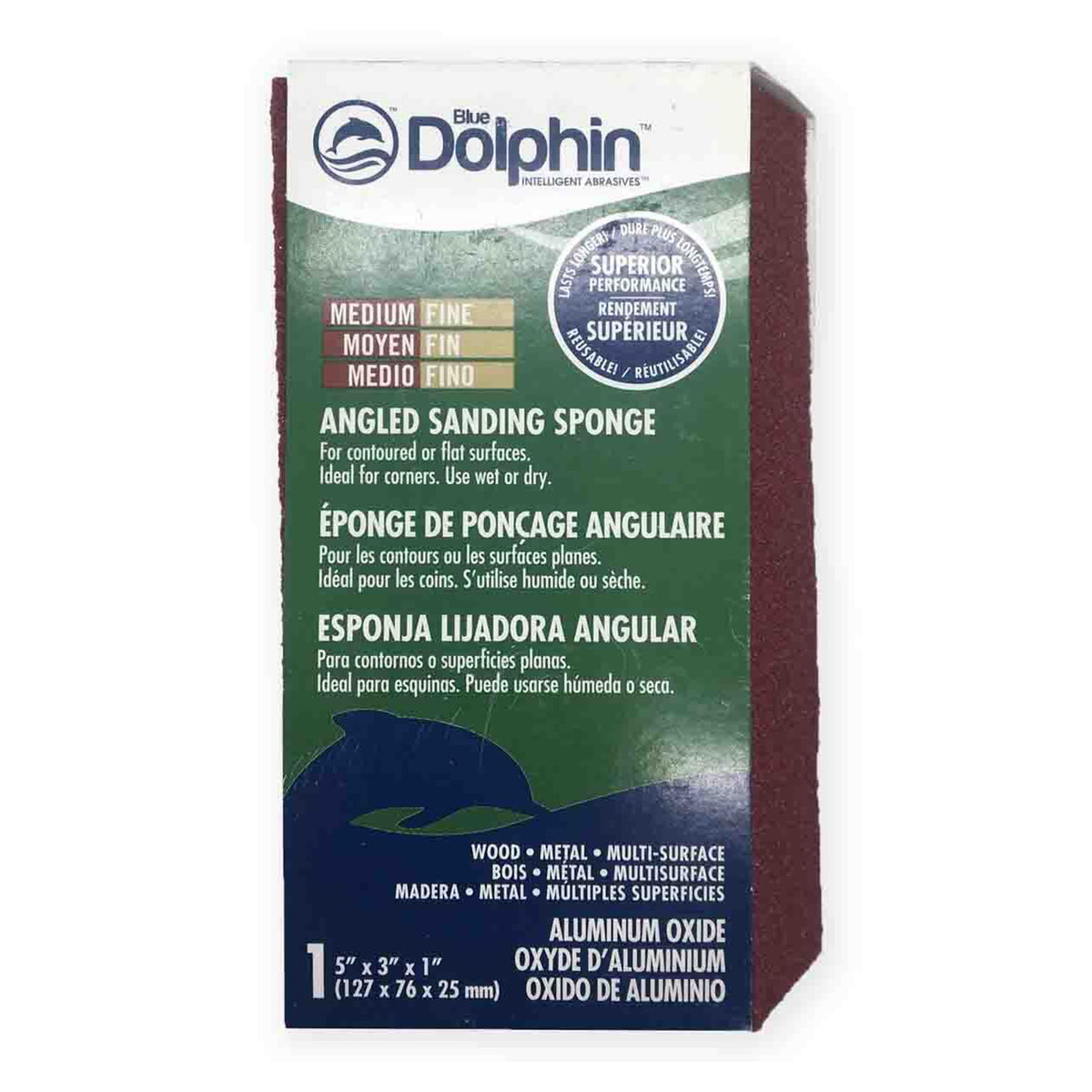 Angled Sanding sponge, Multi-Colored