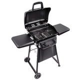 2 Burner Gas Grill with Lid - Black