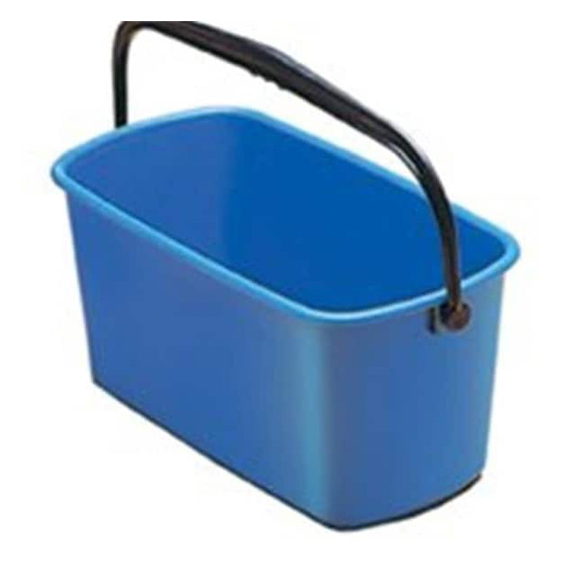 Unger Industrial Rectangular Cleaning Bucket, 6 Gallon Capacity-Blue