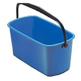 Unger Industrial Rectangular Cleaning Bucket, 6 Gallon Capacity-Blue