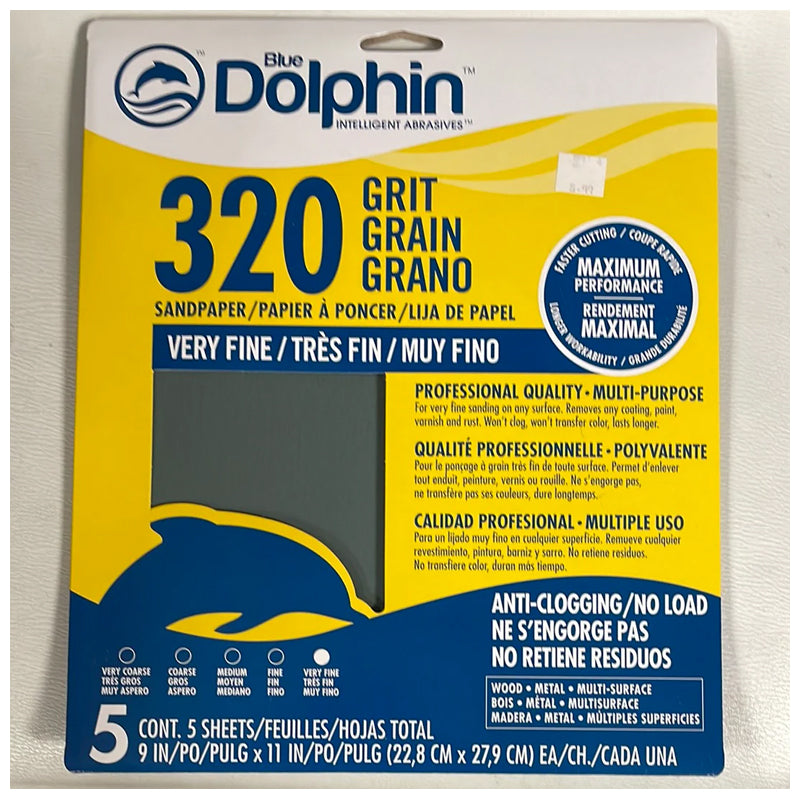 Blue Dolphin Anti Clogging 9X11 Sheets 5Pk-Dark Gray