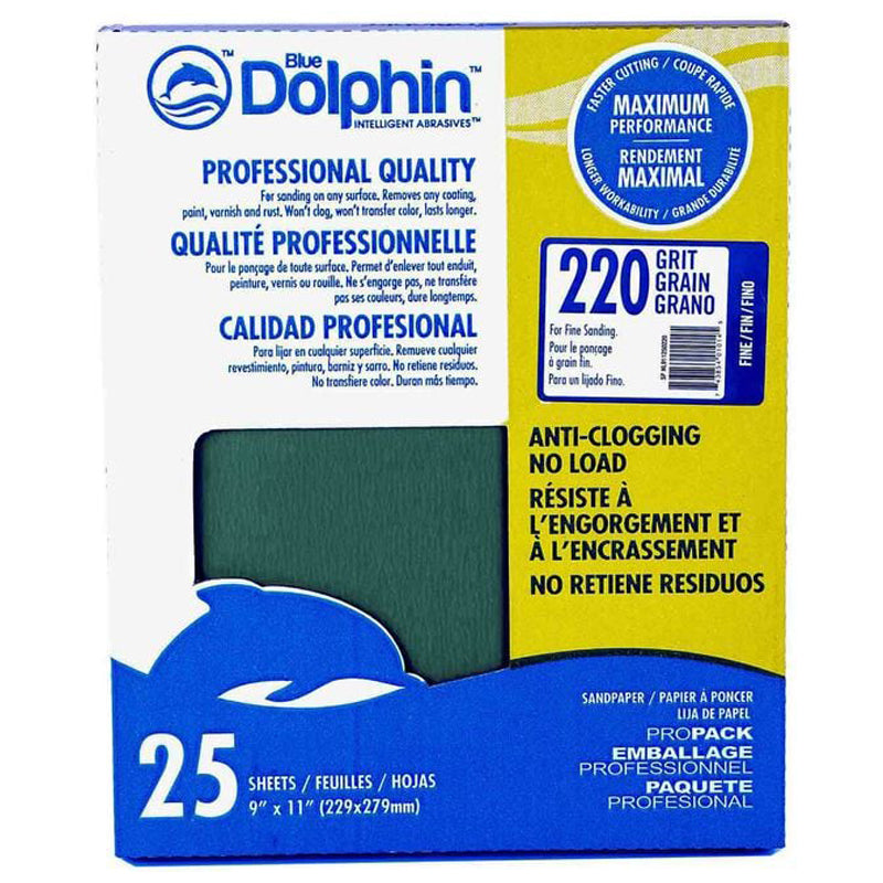 Blue Dolphin Anti Clogging 9X11 Sheets 25Pk-Blue