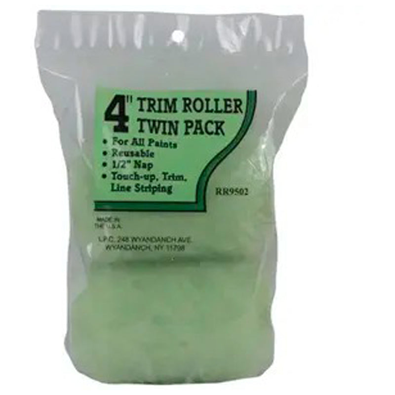 Linzer Trim Roller Twin Cover 4" - Green