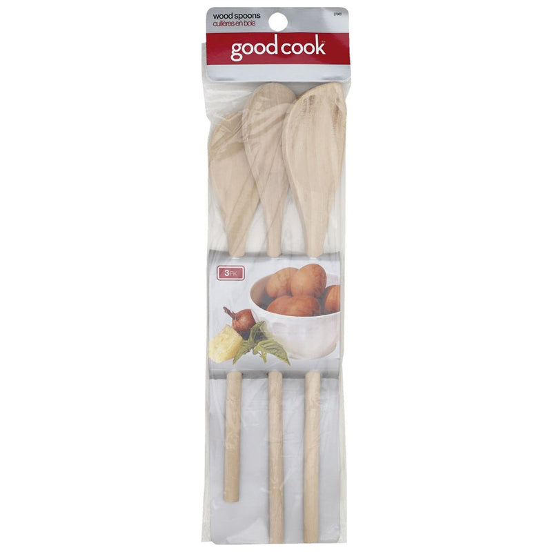 Goodcook 3Pc Wooden Spoon Set - Beige