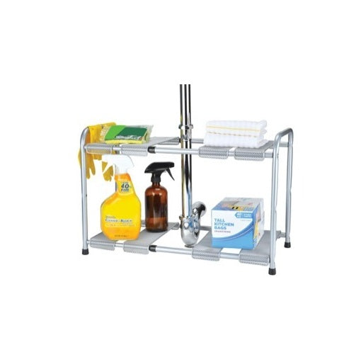 Expandable Under The Sink Shelf-Pantrymate - Silver