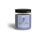 Candle Light Jar Candle With Top Lid 6.5Oz Fresh Lavender Breeze Scent-Purple