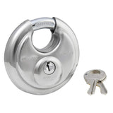 Master Discus Padlock With Shackle 2-3/4"-Silver