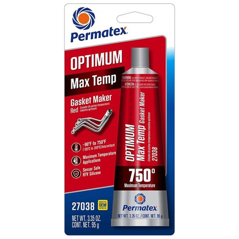 Permatex Silicone Gasket Maker Paste Mild 3Oz Tube-Red