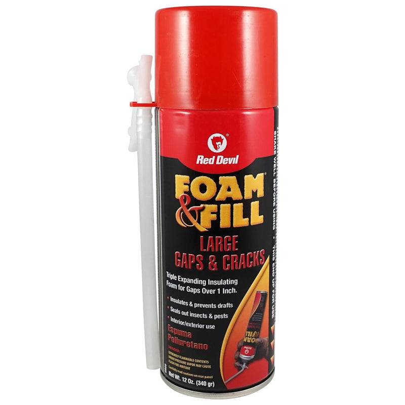 Red Devil Foam Fill Triple Expanding Foam 12Oz- Multicolour