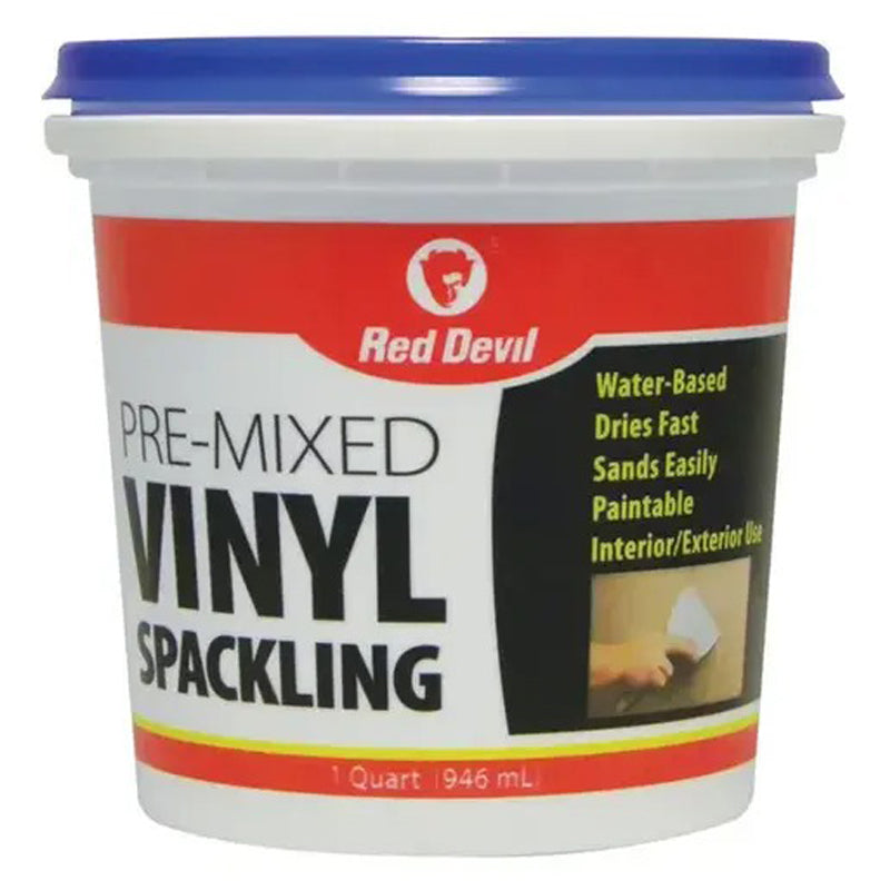 Red Devil Vinyl Spackling Compound,Quart Tub- Multicolour