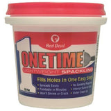 Red Devil One Time Lightweight Spackling, 1/2 Pint Tub- Multicolour