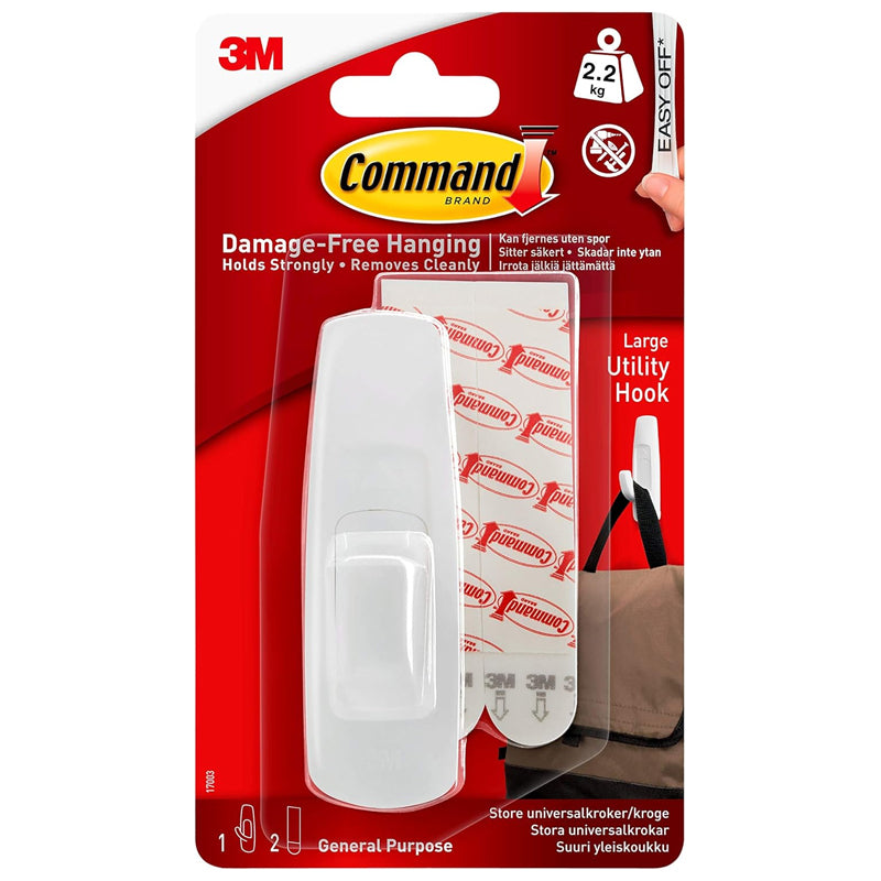 Command Large Utility Hook-White