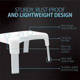 Multi-Purpose Bathroom Stool - White
