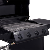 4-Burner Cart-Style Liquid Propane Gas Grill, Black