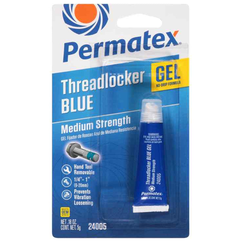 Permatex Medium Strength Threadlocker Gel 5 G-Blue