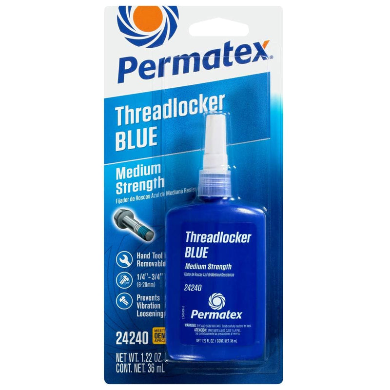 Permatex Blue Threadlocker 242 36 Ml Bottle-Blue