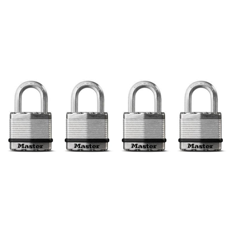 Master Laminated Padlock 4Pk-Silver