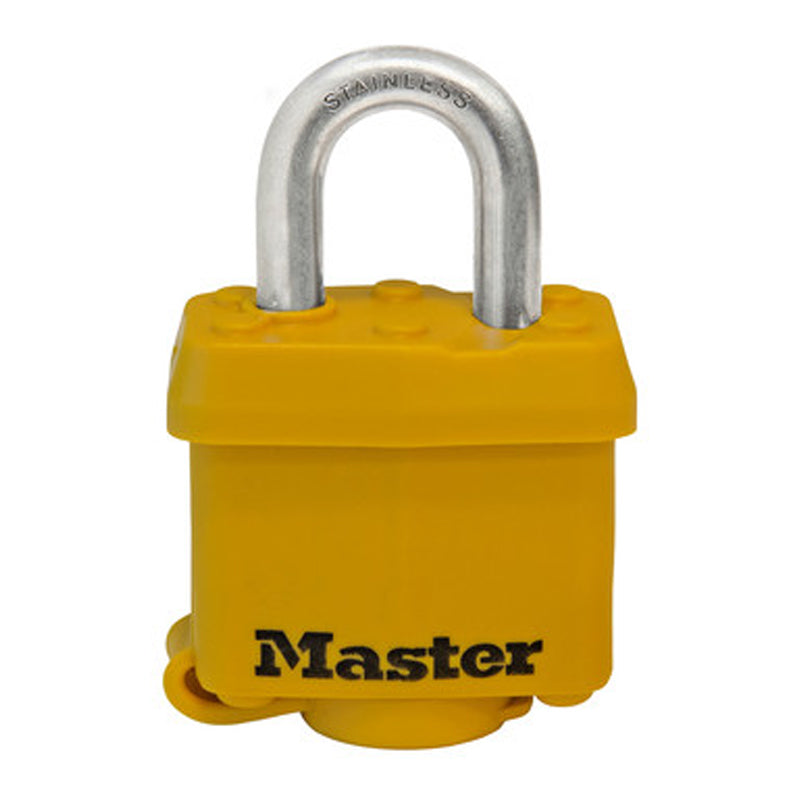 Master Laminated Padlock 1-1/2"-Yellow
