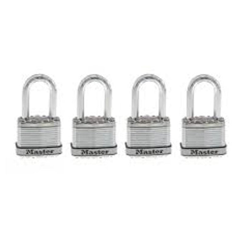 Master 1-3/4" Laminated Padlock 4PK-Silver
