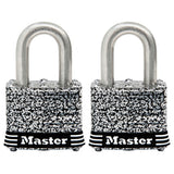 Master Laminated Padlock 2Pk-Silver
