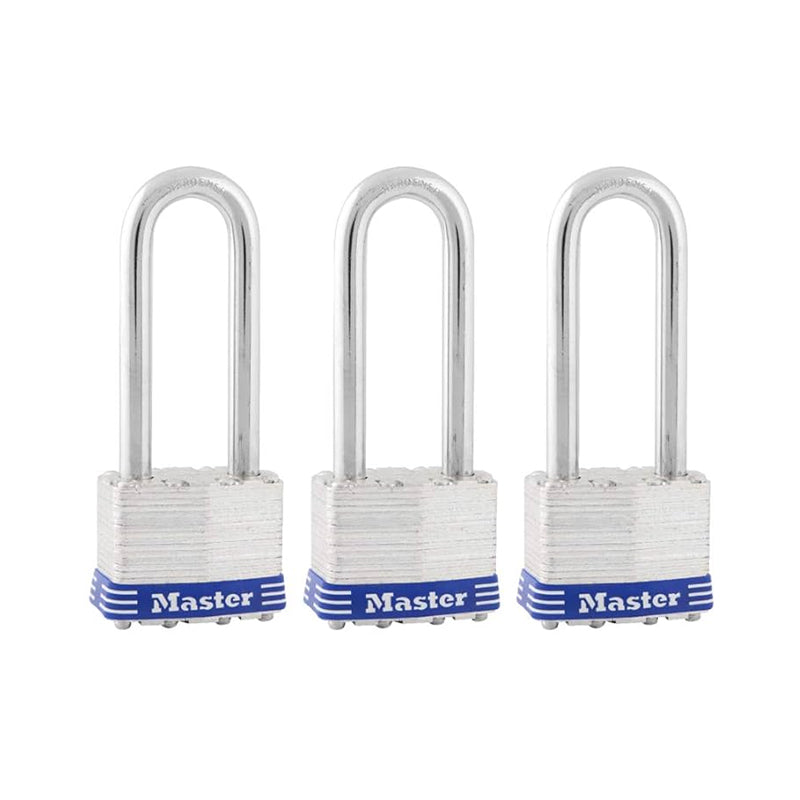 Master Padlock 1-3/4" 3PK-Silver