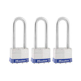 Master Padlock 1-3/4" 3PK-Silver