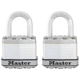 Master Laminated Padlock 2Pk-Silver