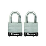 Master SS LS Lam Padlock 2" 2PK-Silver