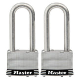Master SS LS Padlock 1-3/4" 2PK-Silver