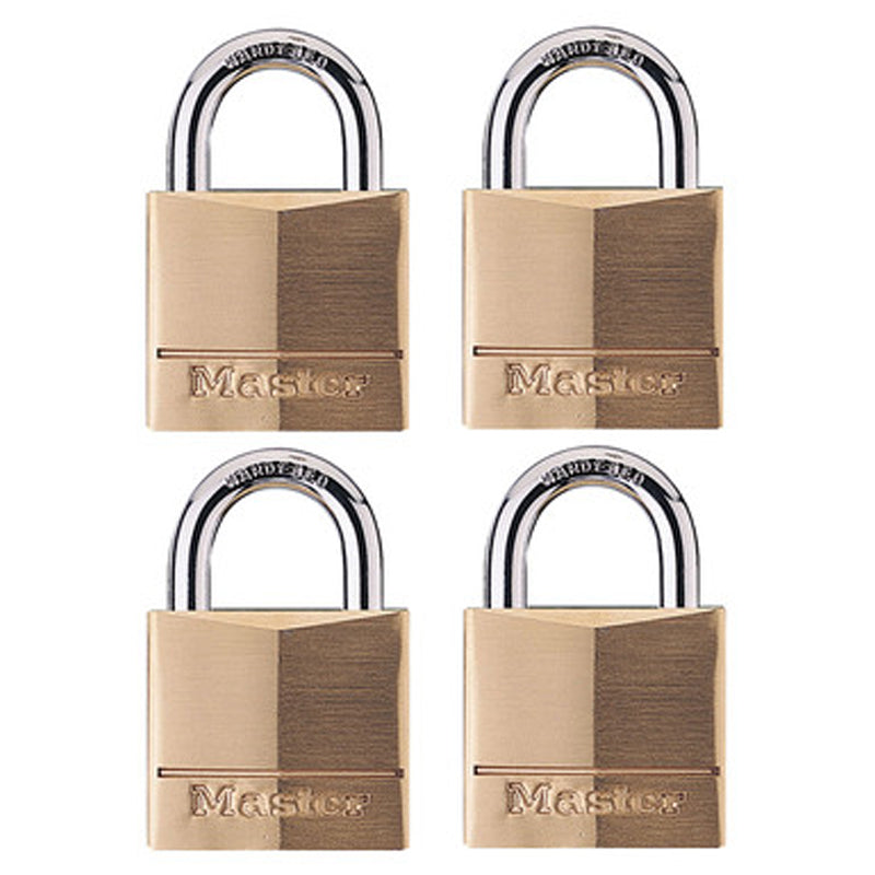 Master Padlock 1-9/16" 4Pk-Gold