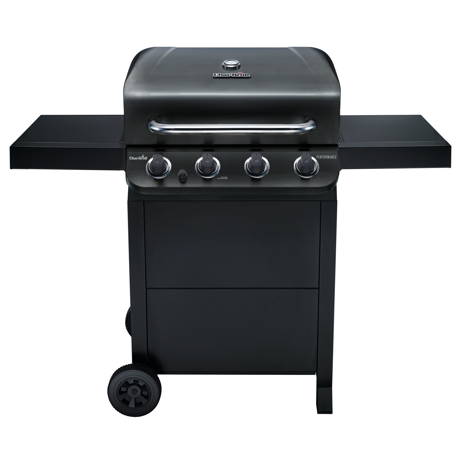 4-Burner Gas Grill , Black Color