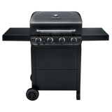 4-Burner Gas Grill , Black Color