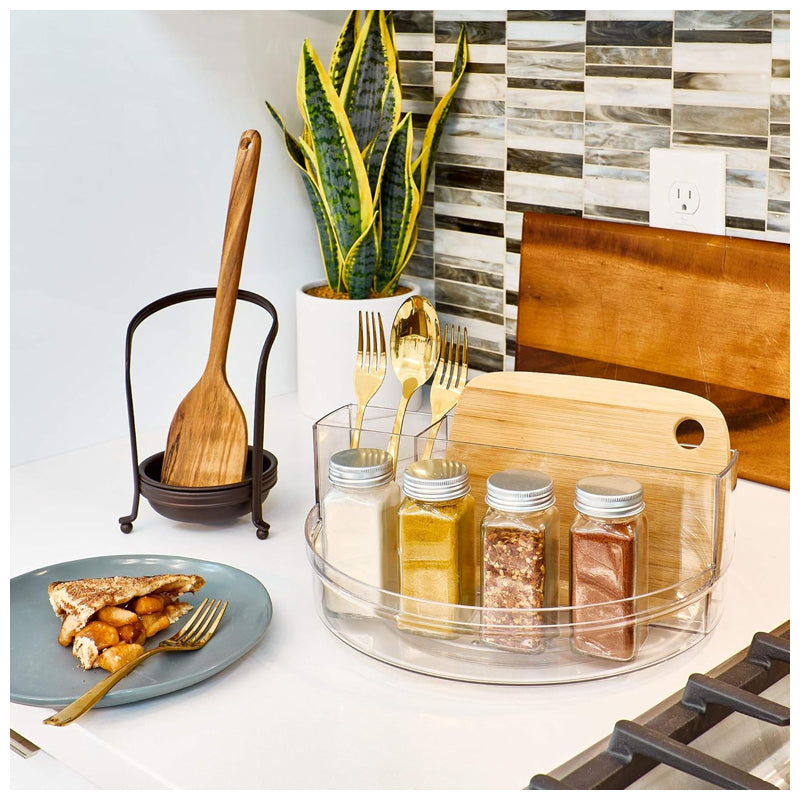 Interdesign Crisp Tableware Turntable -Clear