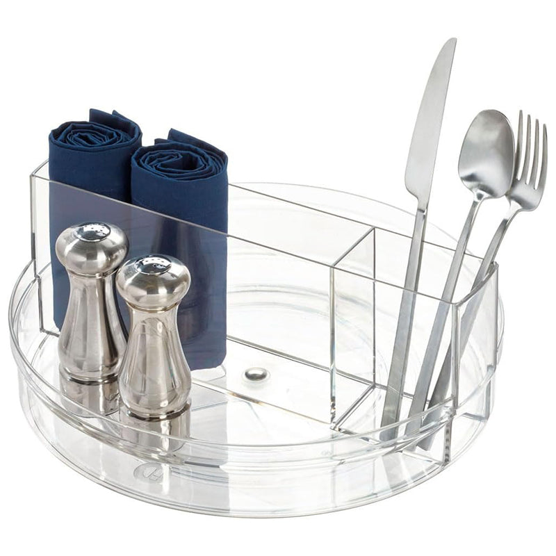 Interdesign Crisp Tableware Turntable -Clear