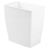 Idesign  Rectangular Trash Can - White