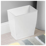 Idesign  Rectangular Trash Can - White