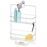 Idesign Everett Wide Shower Caddy – Satin-Silver