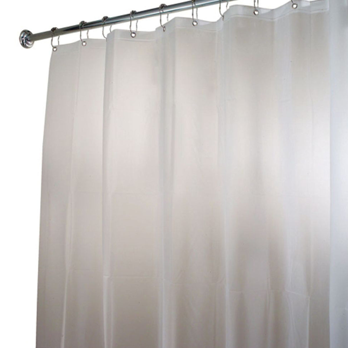 Extra Long Shower Curtain , 72" x 96", Frost White