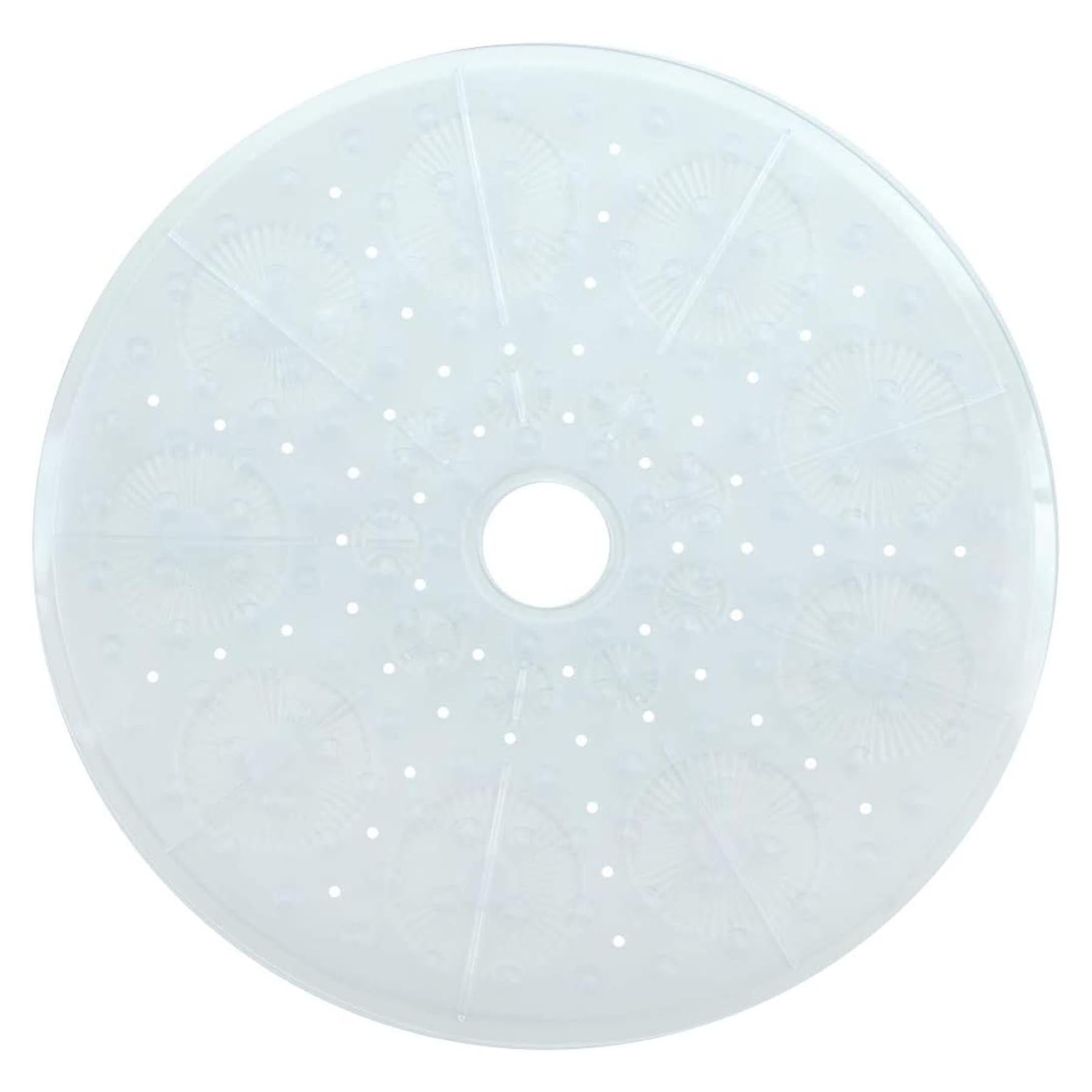 Round Shower Mat, Clear Color