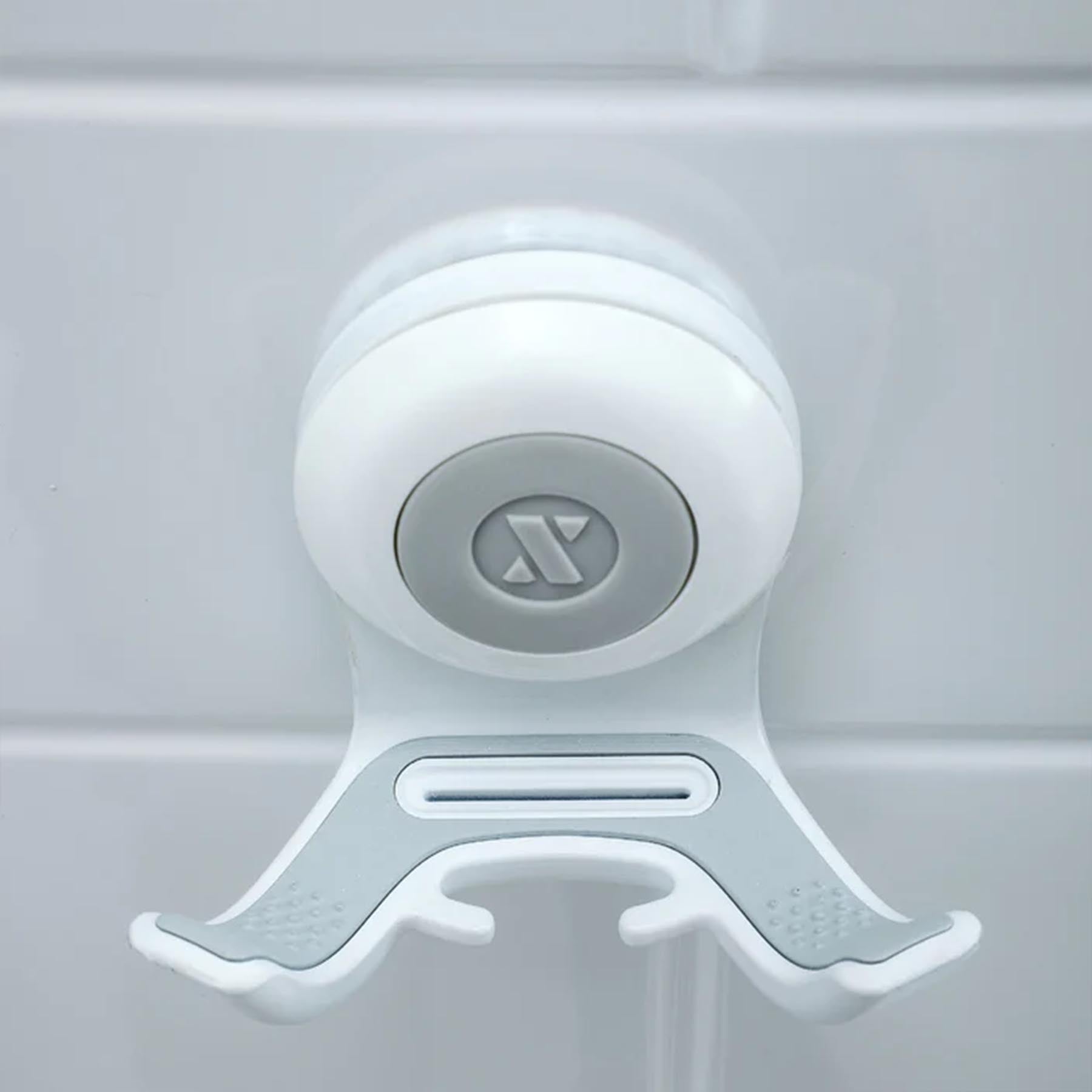 Suction Cup Holder , White & Grey Color