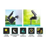 Deluxe Led Solar Spotlight With Remote-Black