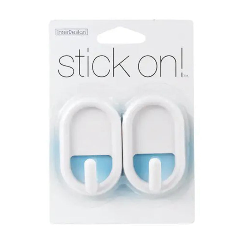 Idesign Self-Tall Hook – 2 Pieces-White