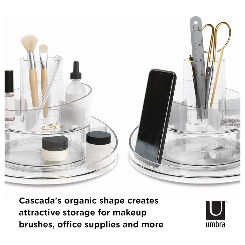 iDesign Linus 12" Clear Turntable Organizer