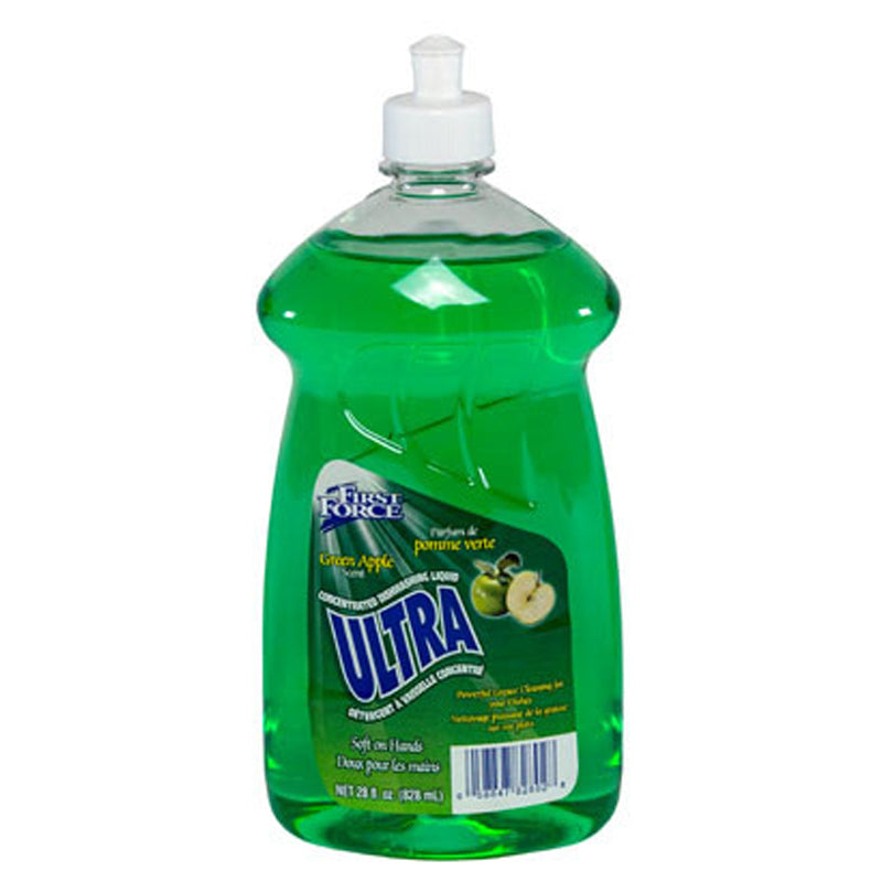 First Force Dish Detergent Ultra 28 Oz Gre- Green