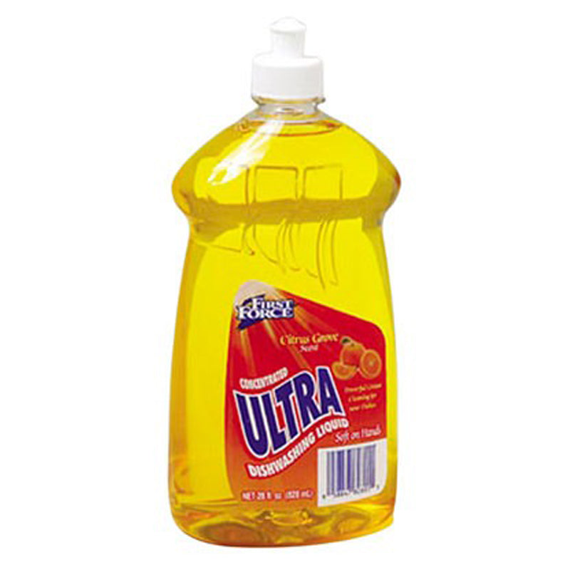 First Force Ultra Dish Detergent 28 Oz – Lemon-Yellow