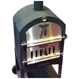 Harbor Gardens Pizza Oven With Stone-Black