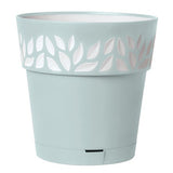 Deroma Leaf Pot 5.9 Inch Sky - White-Blue